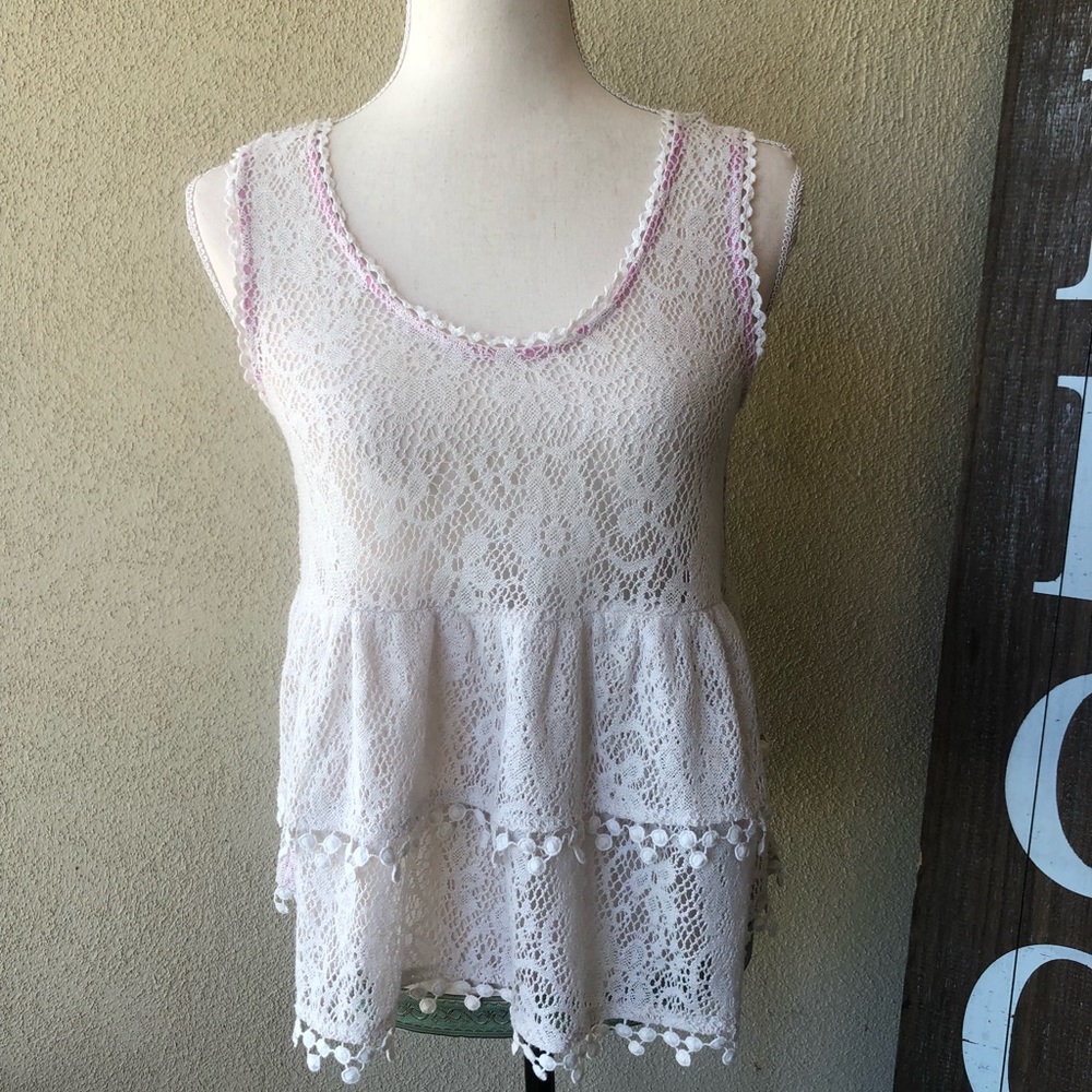 Free People crochet tank top - Picture 2 of 5